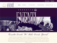 Tablet Screenshot of cossettaeventi.com